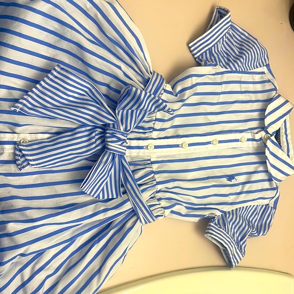 Cute sailor blue & white Ralph Lauren Toddler Dress - Picture 1 of 2